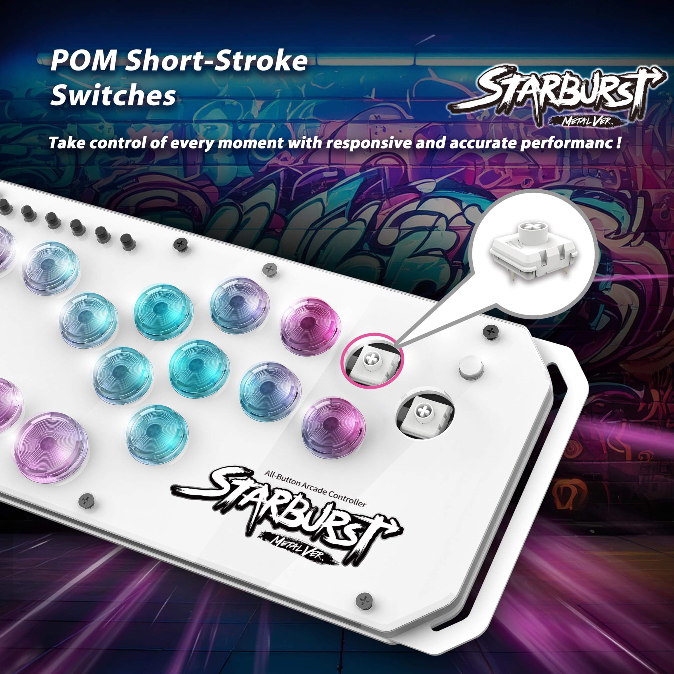 Amazon.com: Brook Fighter Starburst Metal Ver. All-Button Arcade